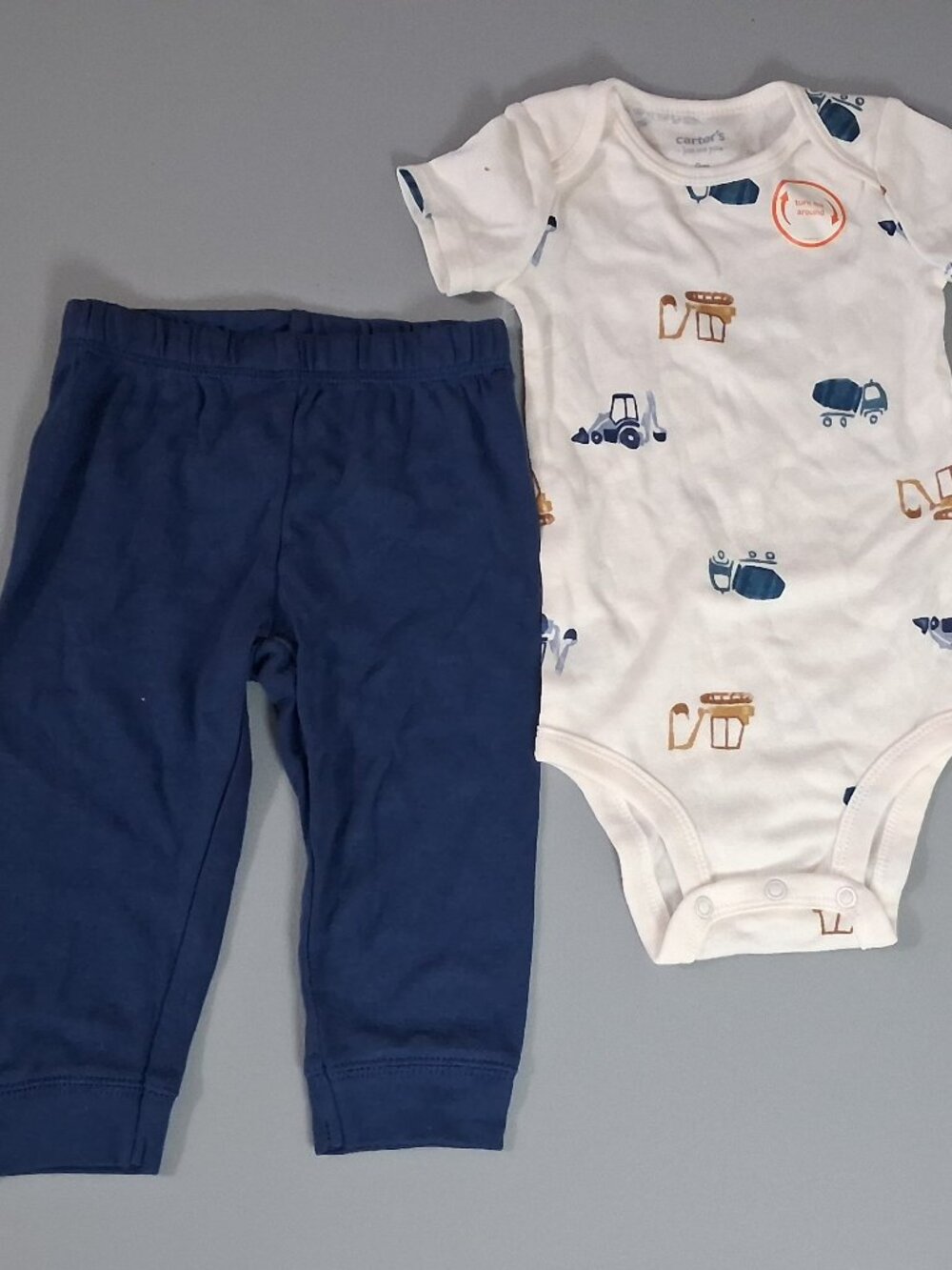 Carter's Just One You® Baby Boys' 2pc Construction Printed Bodysuit Set, 9 M